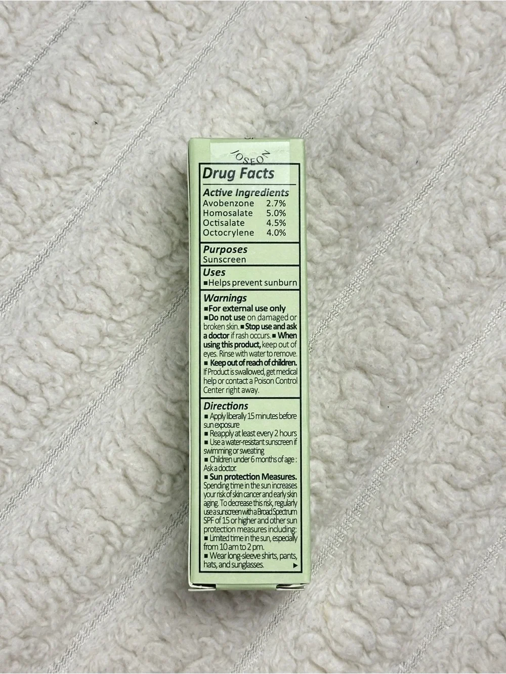 Beauty of Joseon Green Tea Dayscreen Moisturizer SPF30